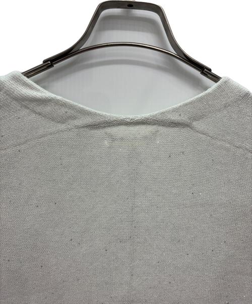 KUMIKYOKU（クミキョク）KUMIKYOKU (クミキョク) 薄手カーディガン ホワイト サイズ:6 未使用品の古着・服飾アイテム