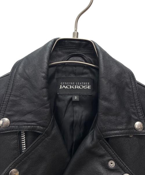 JACKROSE（ジャックローズ）JACKROSE (ジャックローズ) 山羊革 レザーライダースジャケット ブラック サイズ:SIZE 2の古着・服飾アイテム