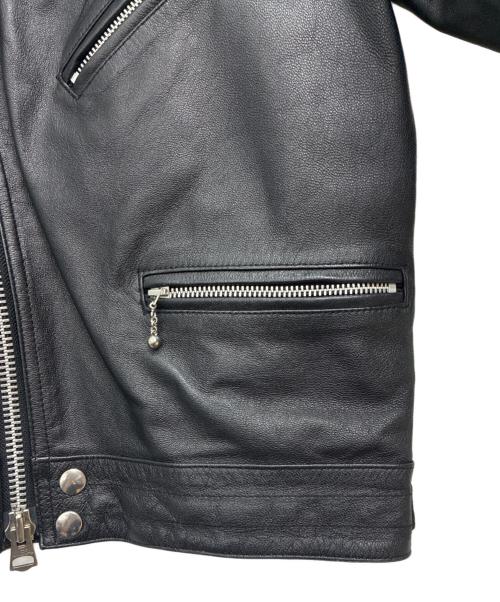 JACKROSE（ジャックローズ）JACKROSE (ジャックローズ) 山羊革 レザーライダースジャケット ブラック サイズ:SIZE 2の古着・服飾アイテム