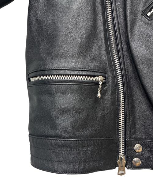 JACKROSE（ジャックローズ）JACKROSE (ジャックローズ) 山羊革 レザーライダースジャケット ブラック サイズ:SIZE 2の古着・服飾アイテム