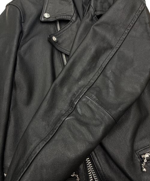 JACKROSE（ジャックローズ）JACKROSE (ジャックローズ) 山羊革 レザーライダースジャケット ブラック サイズ:SIZE 2の古着・服飾アイテム