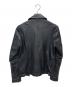 JACKROSE (ジャックローズ) 山羊革 レザーライダースジャケット ブラック サイズ:SIZE 2：7000円