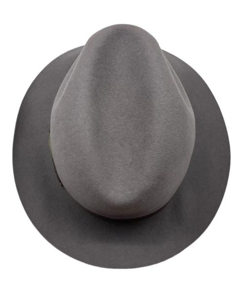 BORSALINO（ボルサリーノ）BORSALINO (ボルサリーノ) 中折れハット グレー サイズ:57の古着・服飾アイテム