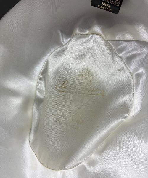 BORSALINO（ボルサリーノ）BORSALINO (ボルサリーノ) 中折れハット グレー サイズ:57の古着・服飾アイテム
