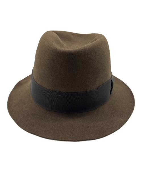 LOCK & Co. HATTERS（ロック・アンド・コー・ハッターズ）lock & co. hatters (ロック・アンド・コー・ハッターズ) 中折れハット ブラウン サイズ:EUR58の古着・服飾アイテム