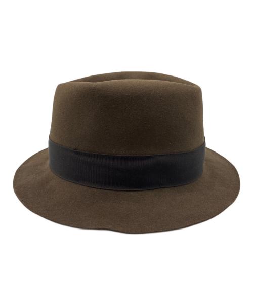 LOCK & Co. HATTERS（ロック・アンド・コー・ハッターズ）lock & co. hatters (ロック・アンド・コー・ハッターズ) 中折れハット ブラウン サイズ:EUR58の古着・服飾アイテム