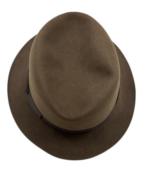 LOCK & Co. HATTERS（ロック・アンド・コー・ハッターズ）lock & co. hatters (ロック・アンド・コー・ハッターズ) 中折れハット ブラウン サイズ:EUR58の古着・服飾アイテム