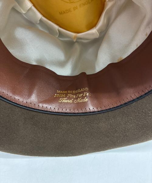 LOCK & Co. HATTERS（ロック・アンド・コー・ハッターズ）lock & co. hatters (ロック・アンド・コー・ハッターズ) 中折れハット ブラウン サイズ:EUR58の古着・服飾アイテム