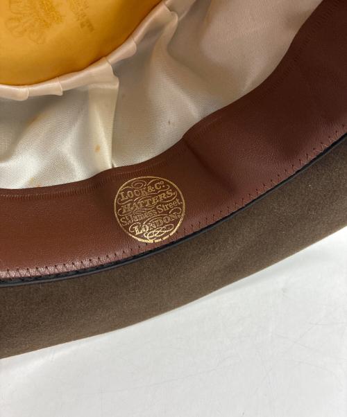 LOCK & Co. HATTERS（ロック・アンド・コー・ハッターズ）lock & co. hatters (ロック・アンド・コー・ハッターズ) 中折れハット ブラウン サイズ:EUR58の古着・服飾アイテム