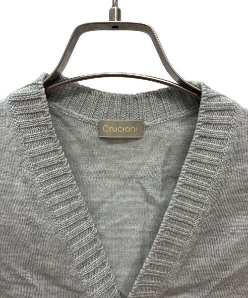 Cruciani（クルチアーニ）CRUCIANI (クルチアーニ) ウールニットベスト ライトグレー サイズ:SIZE 44の古着・服飾アイテム