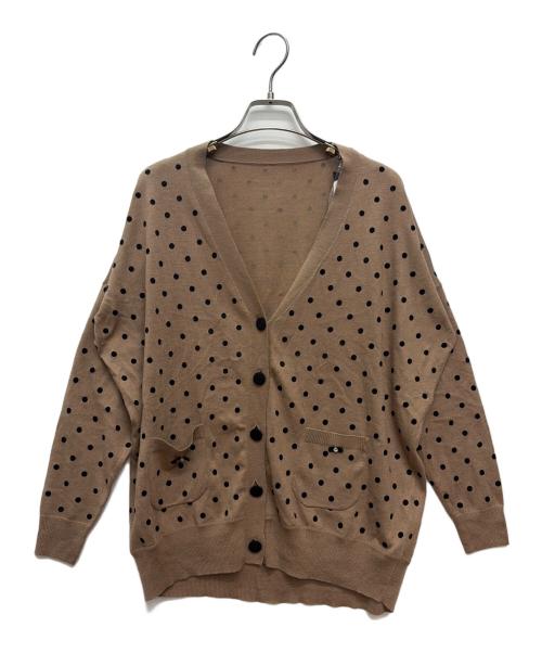 franche lippee（フランシュリッペ）franche lippee (フランシュリッペ) 薄手カーディガン ブラウン サイズ:Mの古着・服飾アイテム