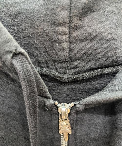CHROME HEARTS（クロムハーツ）CHROME HEARTS (クロムハーツ) ジップパーカー ブラック サイズ:Lの古着・服飾アイテム
