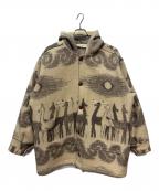 古着フルギ）の古着「vintage old Hand Made Wool Jacket Ecuador Jacket」｜ベージュ×グレー