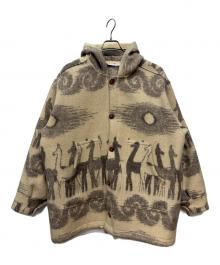 古着（フルギ）の古着「vintage old Hand Made Wool Jacket Ecuador Jacket」｜ベージュ×グレー