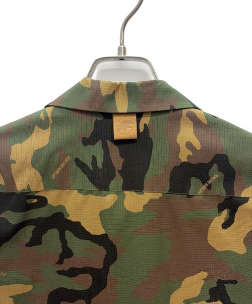 HUNTING WORLD（ハンティングワールド）HUNTING WORLD (ハンティングワールド) 半袖シャツ グリーン×ブラウン サイズ:XLの古着・服飾アイテム