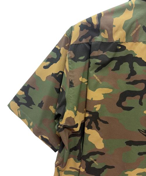 HUNTING WORLD（ハンティングワールド）HUNTING WORLD (ハンティングワールド) 半袖シャツ グリーン×ブラウン サイズ:XLの古着・服飾アイテム