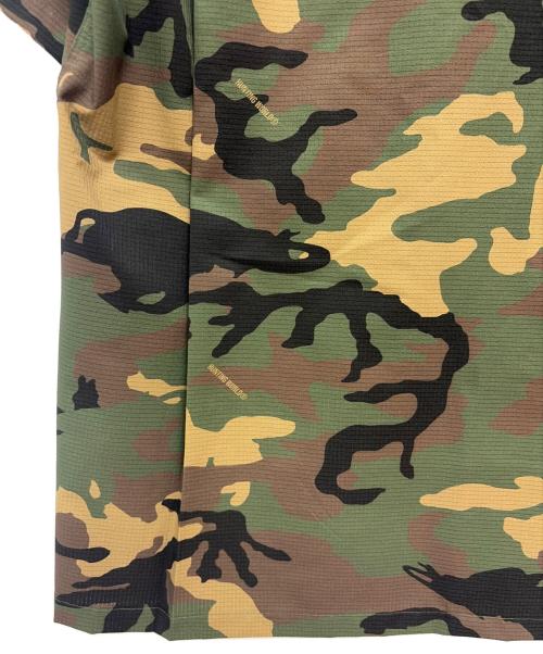 HUNTING WORLD（ハンティングワールド）HUNTING WORLD (ハンティングワールド) 半袖シャツ グリーン×ブラウン サイズ:XLの古着・服飾アイテム