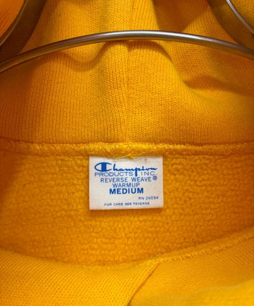 Champion（チャンピオン）Champion (チャンピオン) REVERSE WEAVE 青タグ復刻 3段 HALFDOME DAY HIKE プルオーバーパーカー イエロー サイズ:SIZE Mの古着・服飾アイテム