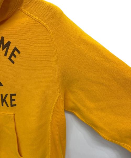Champion（チャンピオン）Champion (チャンピオン) REVERSE WEAVE 青タグ復刻 3段 HALFDOME DAY HIKE プルオーバーパーカー イエロー サイズ:SIZE Mの古着・服飾アイテム