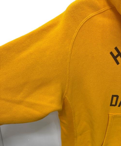 Champion（チャンピオン）Champion (チャンピオン) REVERSE WEAVE 青タグ復刻 3段 HALFDOME DAY HIKE プルオーバーパーカー イエロー サイズ:SIZE Mの古着・服飾アイテム