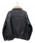 ZARA (ザラ) フェイクレザームートンジャケット ブラック サイズ:SIZE XL：5000円