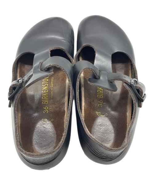 BIRKENSTOCK（ビルケンシュトック）BIRKENSTOCK (ビルケンシュトック) パリ レザーサンダル ブラック サイズ:SIZE 36の古着・服飾アイテム