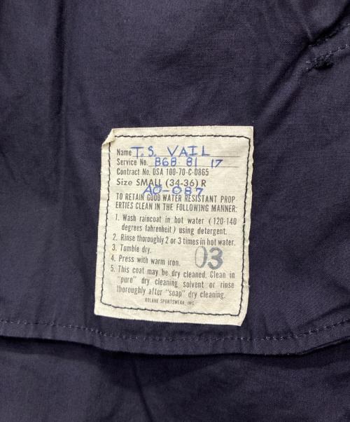 U'S NAVY（ユーエスネイビー）U'S NAVY (ユーエスネイビー) 70s トレンチコート ネイビー サイズ:SMALL (34-36)Rの古着・服飾アイテム