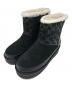 COACH（コーチ）の古着「INDI SUEDE BOOTIE シグネチャー ムートンショートブーツ」｜ブラック