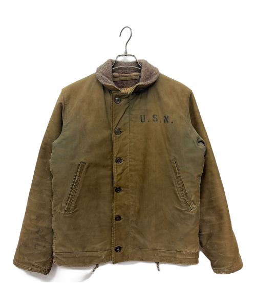 U'S NAVY（ユーエスネイビー）U'S NAVY (ユーエスネイビー) 40s N-1 デッキジャケット カーキ サイズ:40の古着・服飾アイテム