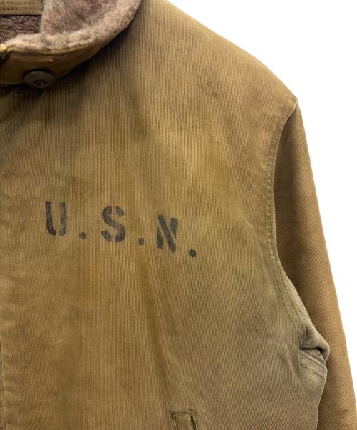 U'S NAVY（ユーエスネイビー）U'S NAVY (ユーエスネイビー) 40s N-1 デッキジャケット カーキ サイズ:40の古着・服飾アイテム