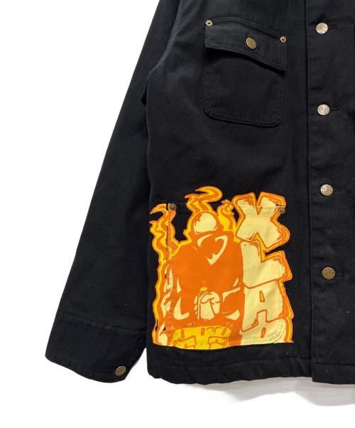 X-LARGE（エクストララージ）X-LARGE (エクストララージ) DUCK COVERALL JACKET ブラック サイズ:SIZE Lの古着・服飾アイテム