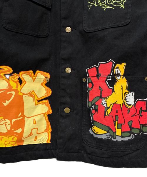 X-LARGE（エクストララージ）X-LARGE (エクストララージ) DUCK COVERALL JACKET ブラック サイズ:SIZE Lの古着・服飾アイテム