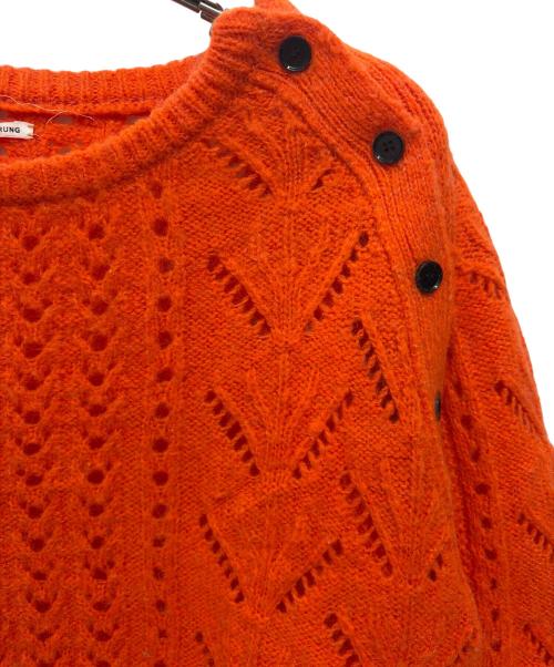 WANDERUNG（ワンデルング）WANDERUNG (ワンデルング) 透かしニット オレンジ サイズ:ONE SIZEの古着・服飾アイテム
