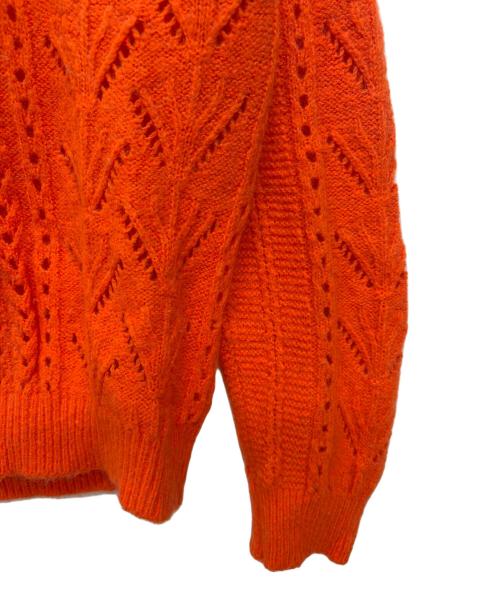 WANDERUNG（ワンデルング）WANDERUNG (ワンデルング) 透かしニット オレンジ サイズ:ONE SIZEの古着・服飾アイテム