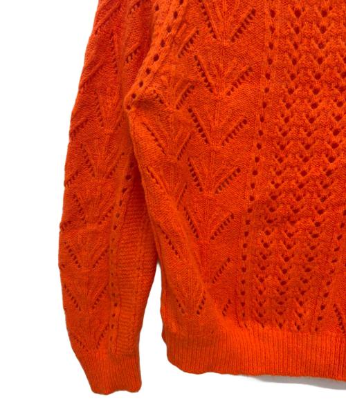 WANDERUNG（ワンデルング）WANDERUNG (ワンデルング) 透かしニット オレンジ サイズ:ONE SIZEの古着・服飾アイテム
