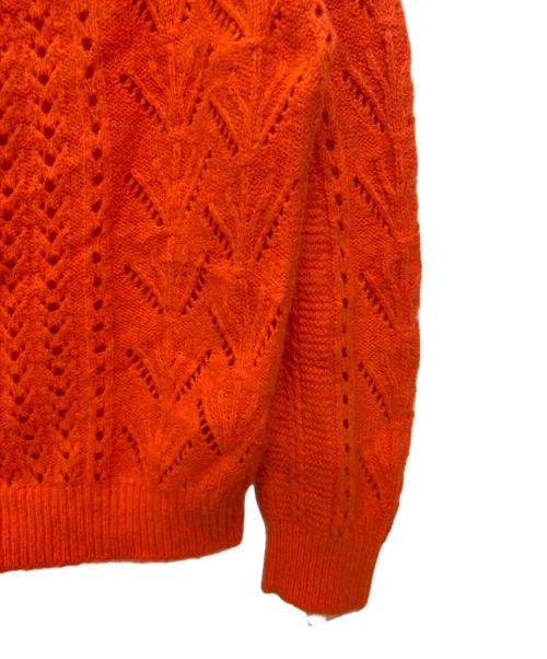 WANDERUNG（ワンデルング）WANDERUNG (ワンデルング) 透かしニット オレンジ サイズ:ONE SIZEの古着・服飾アイテム