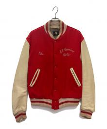Golden Bear（ゴールデンベア）の古着「60s スタジャン」｜レッド×ベージュ