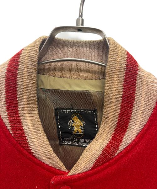 Golden Bear（ゴールデンベア）Golden Bear (ゴールデンベア) 60s スタジャン レッド×ベージュ サイズ:不明の古着・服飾アイテム