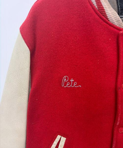 Golden Bear（ゴールデンベア）Golden Bear (ゴールデンベア) 60s スタジャン レッド×ベージュ サイズ:不明の古着・服飾アイテム