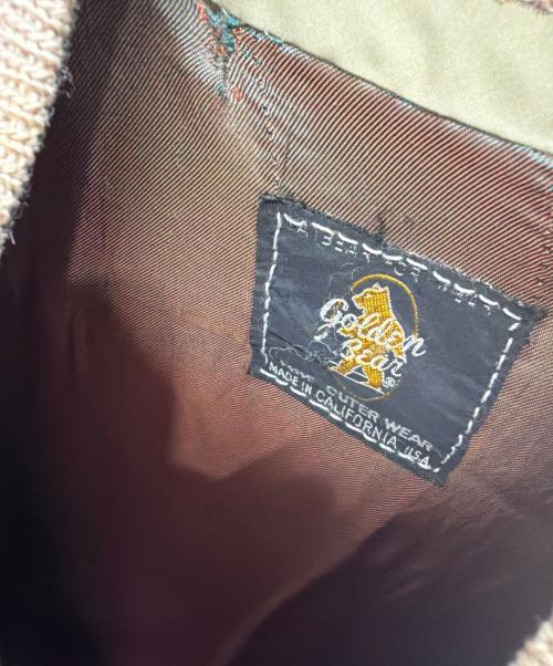 Golden Bear（ゴールデンベア）Golden Bear (ゴールデンベア) 60s スタジャン レッド×ベージュ サイズ:不明の古着・服飾アイテム