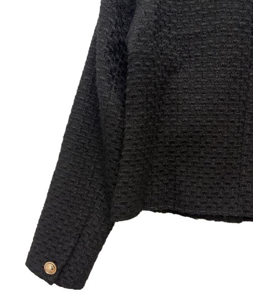 ZARA（ザラ）ZARA (ザラ) テクスチャーツイードジャケット ブラック サイズ:Sの古着・服飾アイテム
