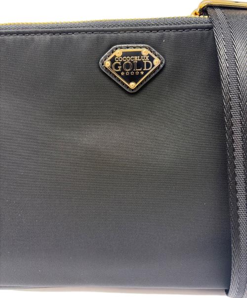 COCOCELUX GOLD（ココセリュックスゴールド）COCOCELUX GOLD (ココセリュックスゴールド) ナイロンショルダーバッグ ブラックの古着・服飾アイテム