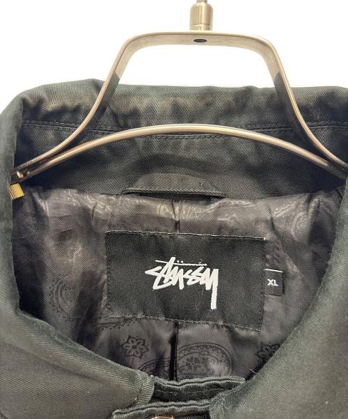 stussy（ステューシー）stussy (ステューシー) ステンカラーコート ブラック サイズ:XLの古着・服飾アイテム