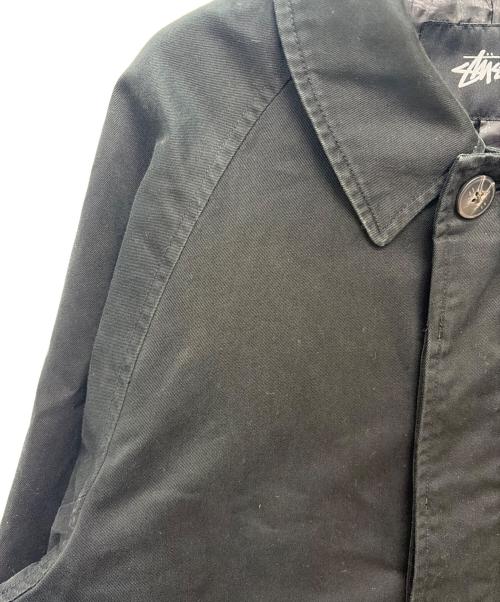 stussy（ステューシー）stussy (ステューシー) ステンカラーコート ブラック サイズ:XLの古着・服飾アイテム