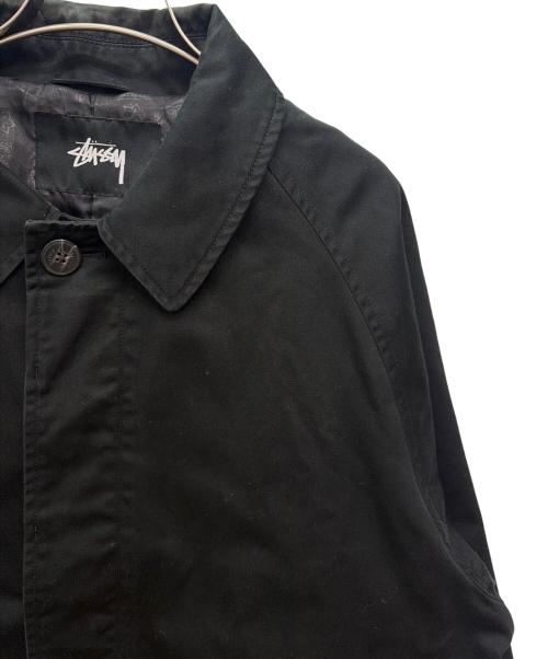 stussy（ステューシー）stussy (ステューシー) ステンカラーコート ブラック サイズ:XLの古着・服飾アイテム