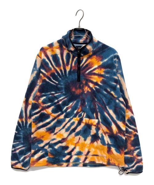stussy（ステューシー）stussy (ステューシー) ハーフジップフリースジャケット ブルー×イエロー サイズ:SIZE XLの古着・服飾アイテム