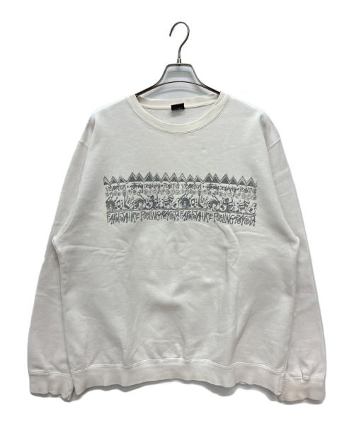 stussy（ステューシー）stussy (ステューシー) USA製 ラスタ トムトム スウェット ホワイト×グレー サイズ:SIZE XLの古着・服飾アイテム