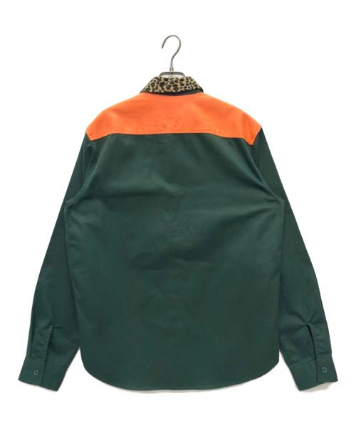 SUPREME（シュプリーム）Supreme (シュプリーム) 16AW leopard collar work shirt グリーン サイズ:Mの古着・服飾アイテム