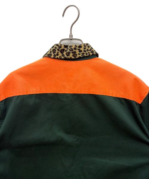 SUPREME（シュプリーム）Supreme (シュプリーム) 16AW leopard collar work shirt グリーン サイズ:Mの古着・服飾アイテム