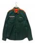 Supreme（シュプリーム）の古着「16AW leopard collar work shirt」｜グリーン